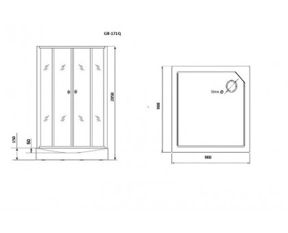 Душевая кабина Grossman GR171QL Classic 90х90 см