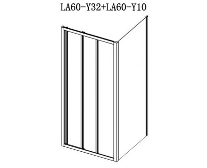 Душевая дверь SSWW LA61-Y32L 80 см