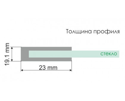 WasserKRAFT Rhin 44S05 Душевая дверь