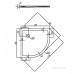 Поддон Калифорния 80x80 см четверть круга, белый