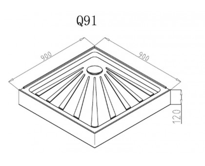 Душевой поддон Cerutti SPA Q91