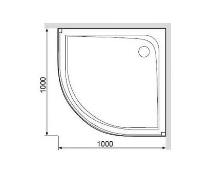 W80T-301-100MT Like,  акриловый поддон с сифоном для душевого ограждения, 100x100