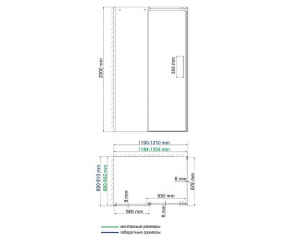 WasserKRAFT Dinkel 58R07 Душевой уголок