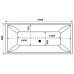 Ванна акриловая Bas Мадрид 170х80х64 белый, прямоугольная