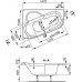 Ванна акриловая VAGNERPLAST (Вагнерпласт) Selena 147х100 см угловая левая