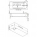 Ванна акриловая Bas Атланта 170х70х66 прямоугольная, с гидромассажем