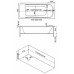 Ванна акриловая Bas Верона 150х70х66 прямоугольная, с гидромассажем
