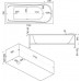 Ванна акриловая Bas Мальта 170х75х68, прямоугольная, с каркасом и гидромассажем