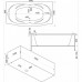 Ванна акриловая Bas Фиеста 194х90х71,5 прямоугольная, с каркасом и гидромассажем