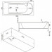 Ванна акриловая Bas Верона 150х70х66, прямоугольная, с каркасом