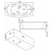 Ванна акриловая Bas Фиеста 194х90х71,5, прямоугольная, с каркасом