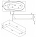 Ванна акриловая Bas Ямайка 180х80х66, прямоугольная, с каркасом
