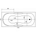 Ванна акриловая Bas Рио 170х70х45 стандарт, прямоугольная