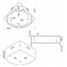 Ванна акриловая Bas Хатива 143х143х67,5, угловая, с каркасом