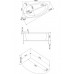 Ванна акриловая Bas Вектра 150х90х62, угловая асимметричная (левая), с каркасом