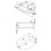 Ванна акриловая Bas Вектра 150х90х62, угловая асимметричная (правая), с каркасом