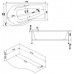 Ванна акриловая Bas Капри 170х94х59,5, угловая асимметричная (левая), с каркасом