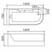 Ванна акриловая WeltWasser WW HB ALSTER 150/75 WT R 150х75х58, с гидромассажем, правосторонняя, белая