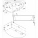 Ванна акриловая Bas Фэнтази 150х88х67, угловая асимметричная (левая), с каркасом