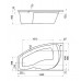 Ванна акриловая Santek (Сантек) Майорка 150х90х45 асимметричная, правая
