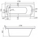 Ванна акриловая Santek (Сантек) Монако XL 170х75х50 прямоугольная