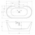 Ванна ABBER AB9299-1.7 отдельностоящая 170х80 см