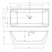Акриловая ванна ABBER AB9212-1.7 170х80 см отдельностоящая