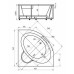Ванна акриловая Aquatek Калипсо 146х146 см, с экраном