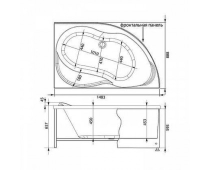 Акриловая ванна Aquanet Graciosa 00203941 150x90 R