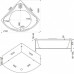 Акриловая ванна BAS Ирис 150x150х57 c гидромассажем