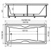 Ванна акриловая Aquatek Феникс 190х90 см, без экрана
