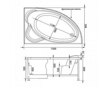 Акриловая ванна Aquanet Mayorca 00204009 150x100 R