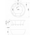 Акриловая ванна AIMA OMEGA 4604613100131 180х180 круглая