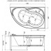 Акриловая ванна Aquanet Graciosa 00203940 150x90 L