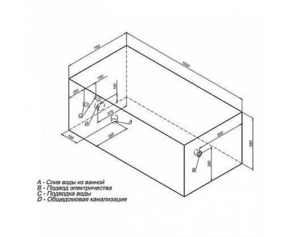 Акриловая ванна Aquanet Rosa 00203513 150x75