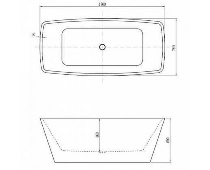 Акриловая ванна Aquanet Joy 00208599 170x78