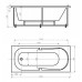 Ванна акриловая Aquatek Лея 170x75 см, без экрана