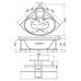 Ванна акриловая Triton (Тритон) Сабина 160х160х68 угловая с каркасом