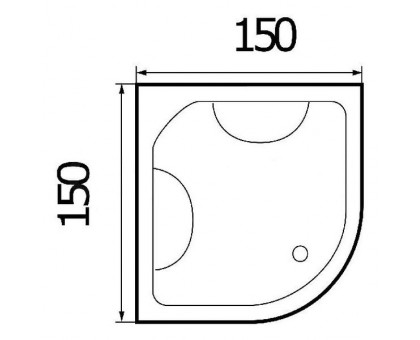 Ванна акриловая River (Wemor) 150х150х55